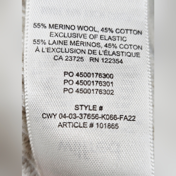 Wilfred Aritzia Travel Cable Knit Wool Lagenlook Cabincore Luxe Cardigan, Lg - Picture 7 of 7